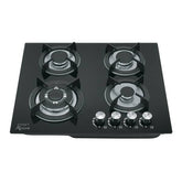 Estufa d gas mpotrabl 4 qumadors vidrio tmplado fost